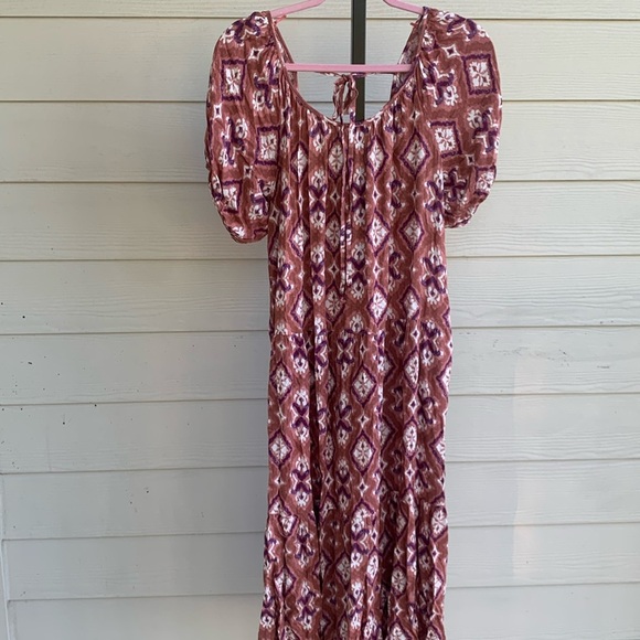 Knox Rose Dresses & Skirts - Knox rose bohemian whimsical cottagecore puff sleeve festival dress medium